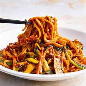Spicy Kimchi Fried Noodles